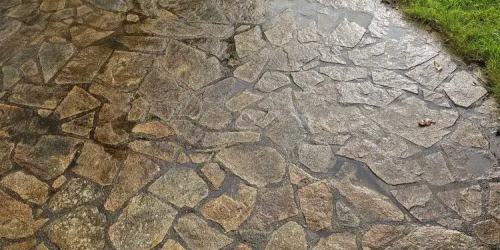 Décembre 2025 : nettoyage d'une dalle (photo avant)