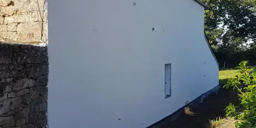 Mars 2026 : pose d'un enduit (photo après)